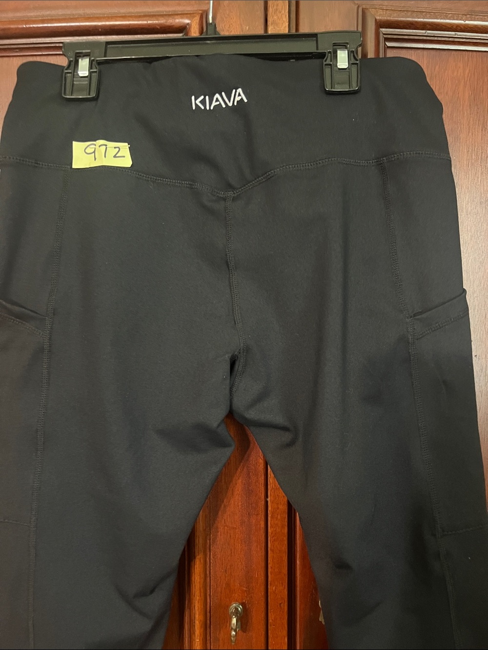KIAVA Black' Leggings with Side Pockets Size Medium